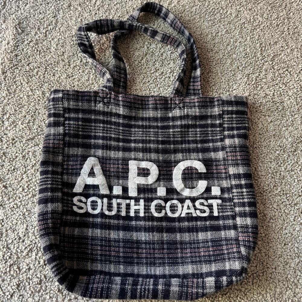 A.P.C. South Coast Plaza Limited Edition Tartan Tote Grand Opening Exclusive Bag